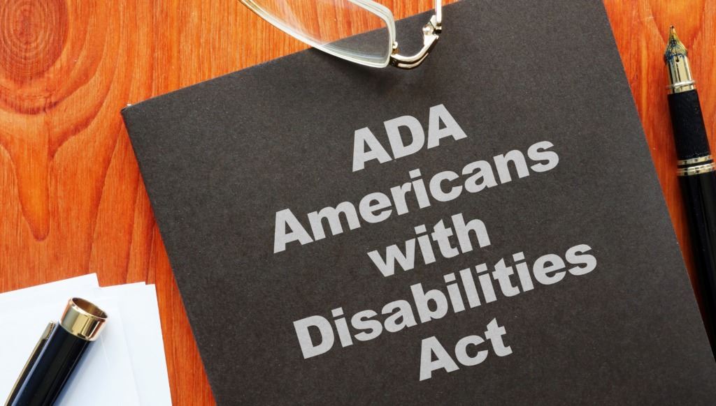 Paperwork for the Americans With Disabilities Act